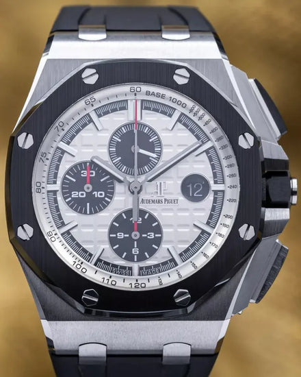 2016 Audemars Piguet Royal Oak Offshore "Panda" 44MM White Dial Rubber Strap (26400SO)