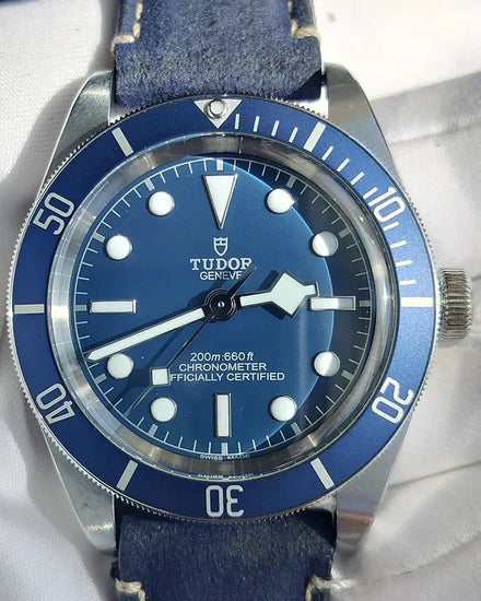2020 Tudor Black Bay '58 39MM Blue Dial Leather Strap (79030B)