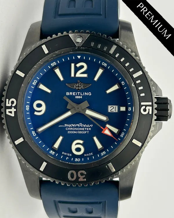 2020 Breitling Superocean 46MM Blue Dial Rubber Strap (M17368D71C1S1)