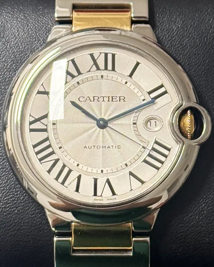 Cartier Ballon Bleu 42MM Silver Dial Two-Tone Bracelet (W69009Z3)