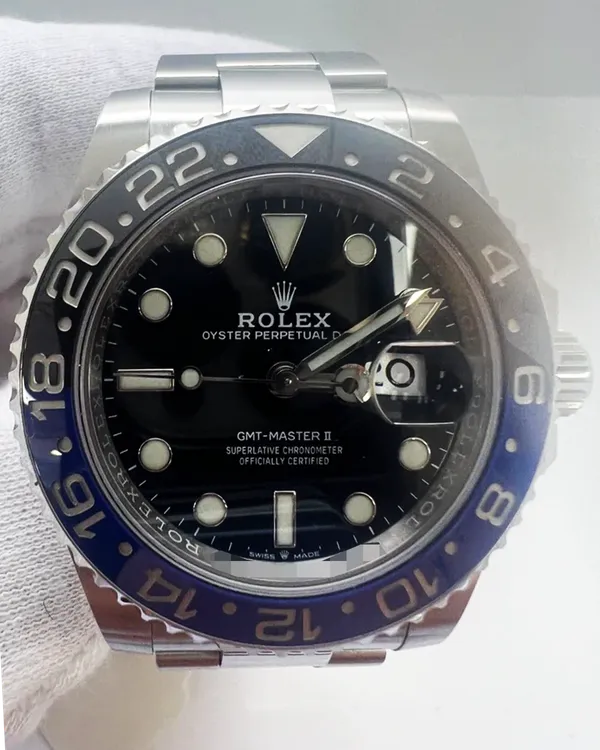 2023 Rolex GMT-Master II "Batman" 40MM Black Dial Oyster Bracelet (126710BLNR)