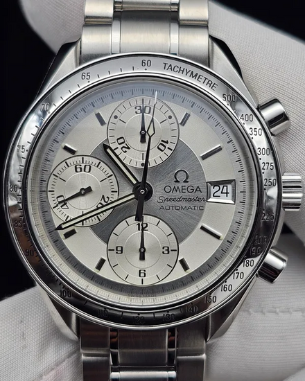 Omega Speedmaster Date 39MM Silver Dial Steel Bracelet (3513.30.00)