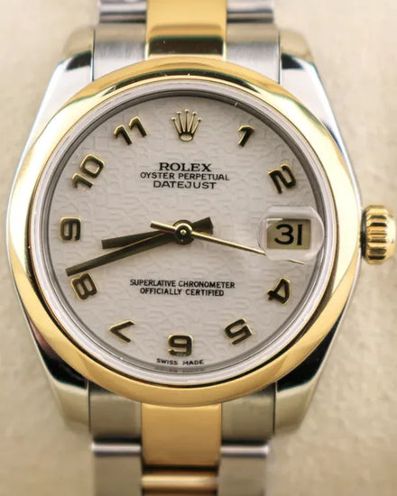 Rolex Datejust 31MM Ivory "Jubilee" Dial Two-Tone Oyster Bracelet (178243)