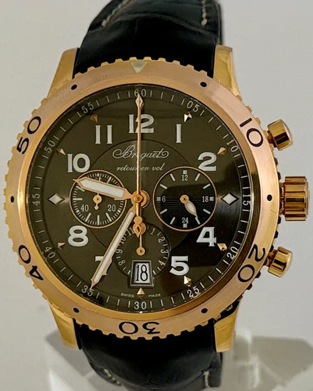 Breguet Type XXI 42MM Brown Dial Leather Strap (3810BR/92)