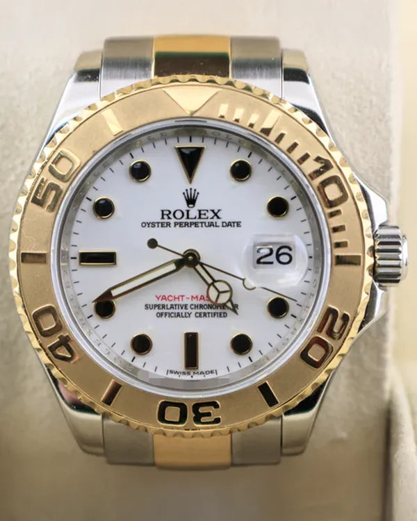 Rolex Yacht-Master 40MM White Dial Two-Tone Oyster Bracelet (16623)