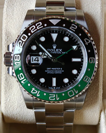 2024 Rolex GMT-Master II "Sprite" 40MM Black Dial Oyster Bracelet (126720VTNR)