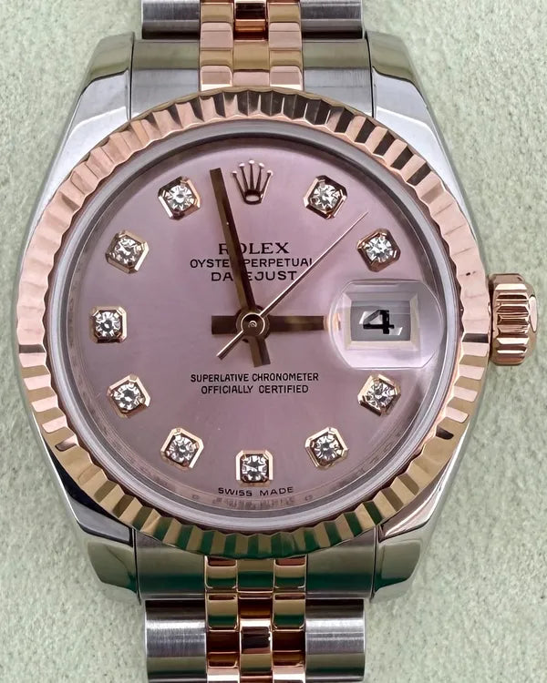 2006 Rolex Lady-Datejust 28MM Sundust Dial Two-Tone Jubilee Bracelet (179171)