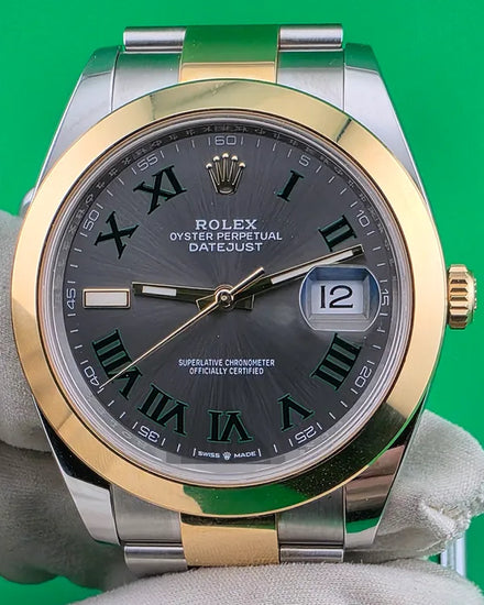 2024 Rolex Datejust "Wimbledon" 41MM Slate Dial Two-Tone Oyster Bracelet (126303)