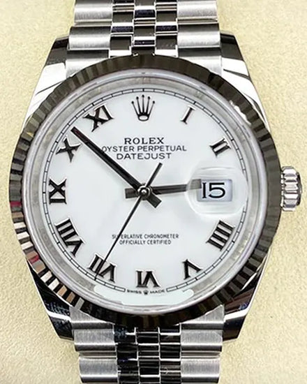 2025 Rolex Datejust 36MM White Dial Jubilee Bracelet (126234)