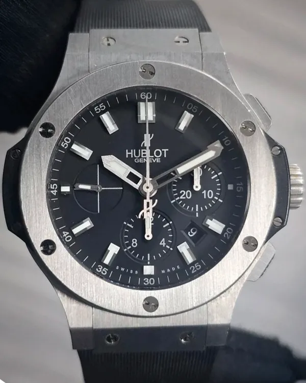 Hublot Big Bang 44MM Black Dial Rubber Strap (301.SX.1170.RX)