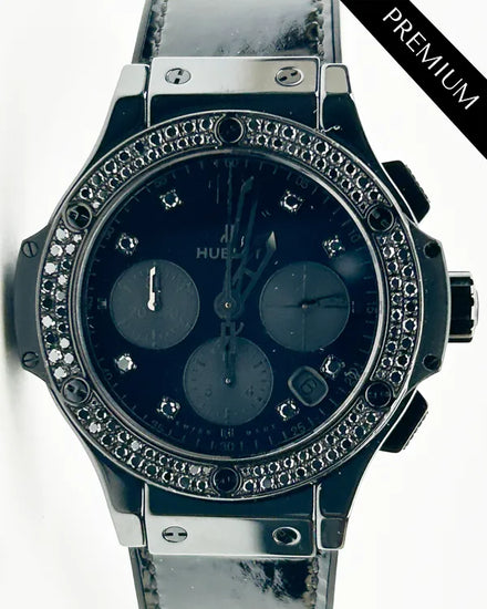 Hublot Big Bang 41MM Black Dial Rubber Strap (341.CX.1210.VR.1100)