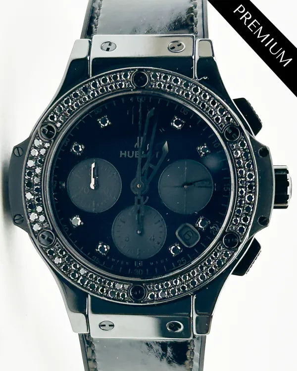 Hublot Big Bang 41MM Black Dial Leather Strap (341.CX.1210.VR.1100)