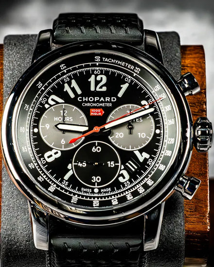 Chopard Mille Miglia L.E. 46MM Black Dial Rubber Strap (168580-3001)