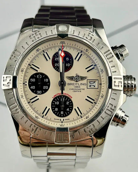 Breitling Avenger II L.E. 43MM White Dial Steel Bracelet (A13381)