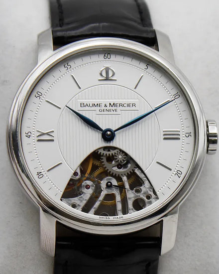 Baume & Mercier Classima 42MM White Dial Leather Strap (8786)