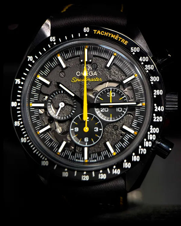 2021 Omega Speedmaster Dark Side of the Moon "Apollo 8" 44.25MM Black Dial Leather Strap (311.92.44.30.01.001)