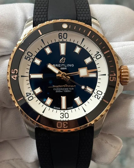 2024 Breitling Superocean 42MM Black Dial Rubber Strap (U17375211B1S1)