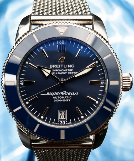 Breitling Superocean Heritage II 42MM Blue Dial Steel Bracelet (AB2010161C1A1)