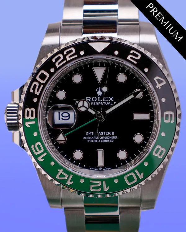 2025 Rolex GMT-Master II "Sprite" 40MM Black Dial Oyster Bracelet (126720VTNR)