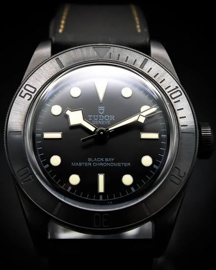 2022 Tudor Black Bay Ceramic 41MM Black Dial Leather Strap (79210CNU)