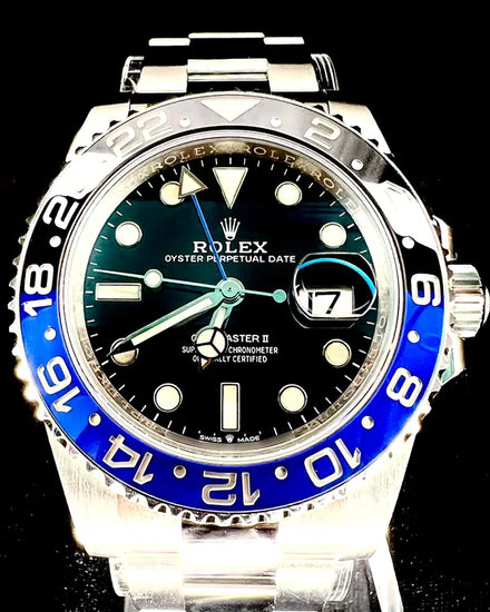 2022 Rolex GMT-Master II "Batman" 40MM Black Dial Oyster Bracelet (126710BLNR)