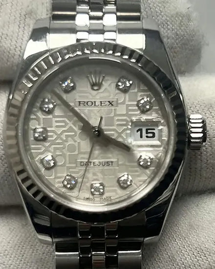 Rolex Lady-Datejust 26MM Silver "Jubilee" Dial Jubilee Bracelet (179174G)