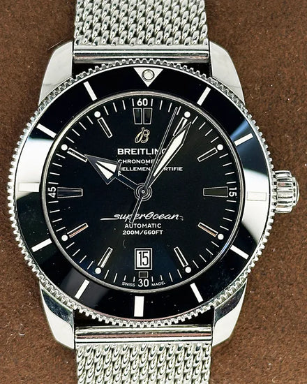 2023 Breitling Superocean Heritage II B20 46MM Black Dial Steel Bracelet (AB2020121B1A1)