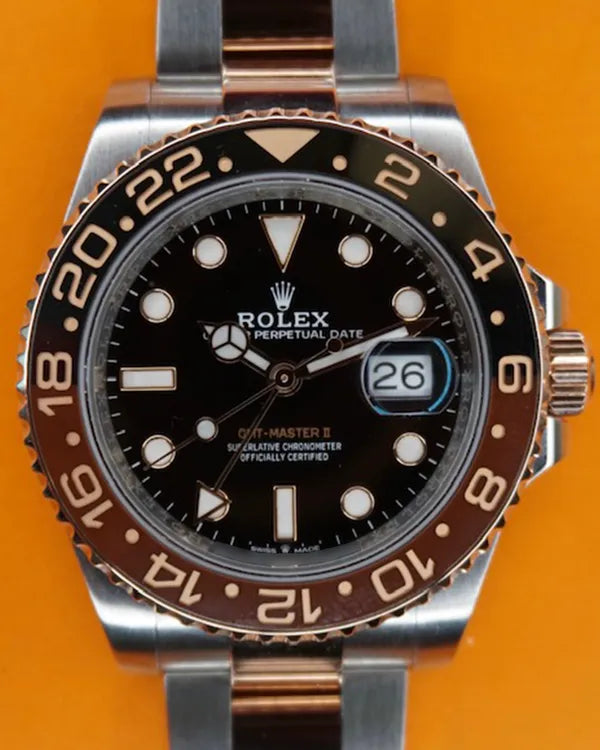 2019 Rolex GMT-Master II "Rootbeer" 40MM Black Dial Two-Tone Oyster Bracelet (126711CHNR)