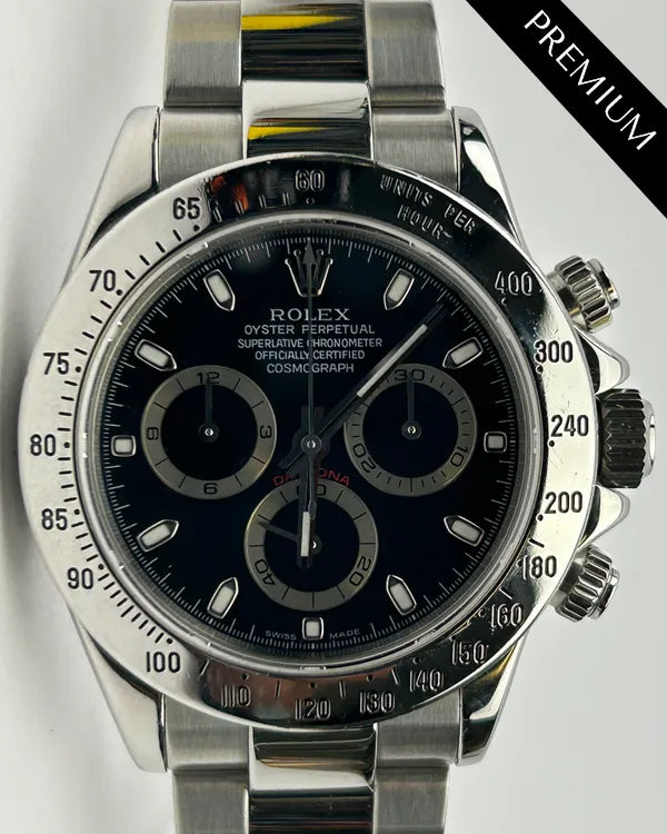 (OSCAR) Rolex Cosmograph Daytona 40MM Black Dial Oyster Bracelet (116520)