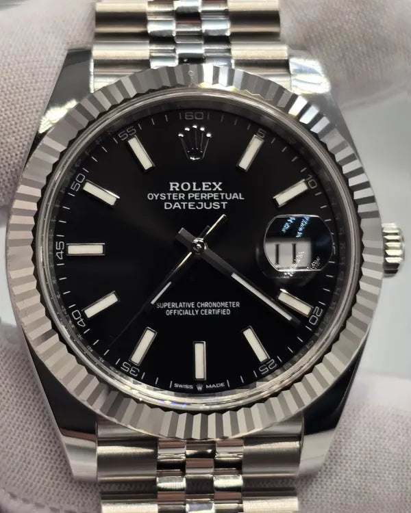 2025 Rolex Datejust 41MM Black Dial Jubilee Bracelet (126334)