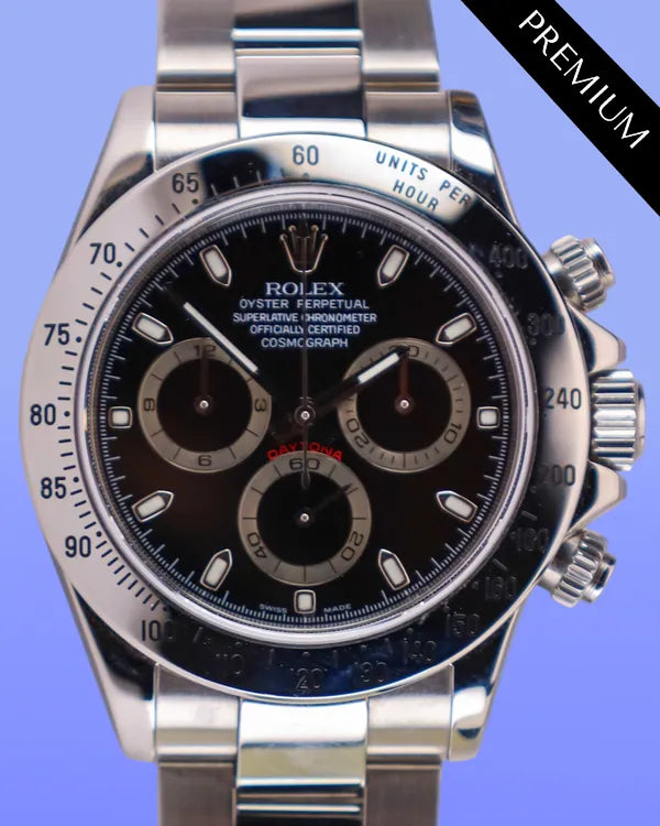 2006 Rolex Cosmograph Daytona 40MM Black Dial Oyster Bracelet (116520)