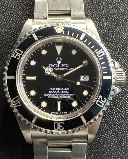 1995 (W Serial) Rolex Sea-Dweller 40MM Black Dial Oyster Bracelet (16600)