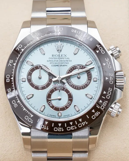 2014 Rolex Cosmograph Daytona "Platona" 40MM Blue Dial Platinum Oyster Bracelet (116506)