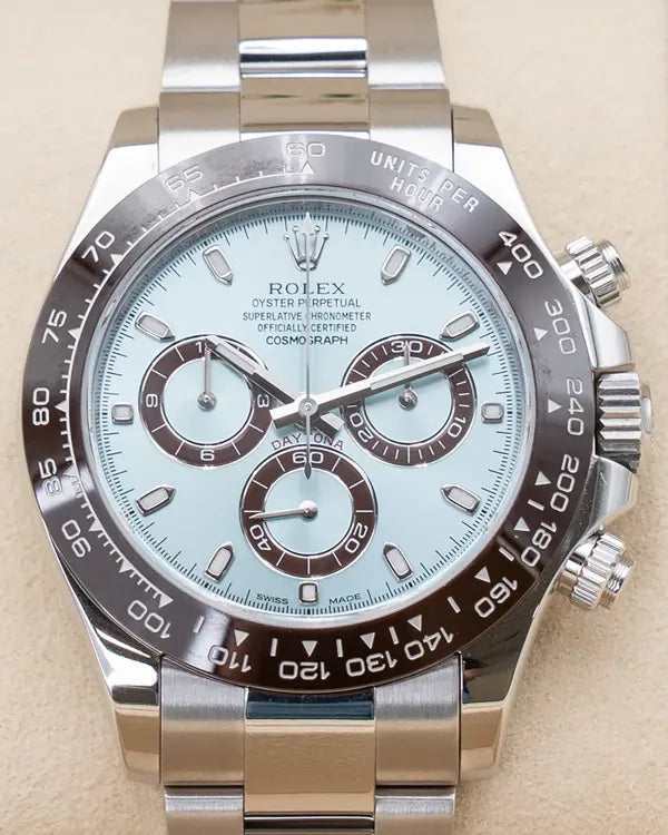 2014 Rolex Cosmograph Daytona "Platona" 40MM Blue Dial Platinum Oyster Bracelet (116506)