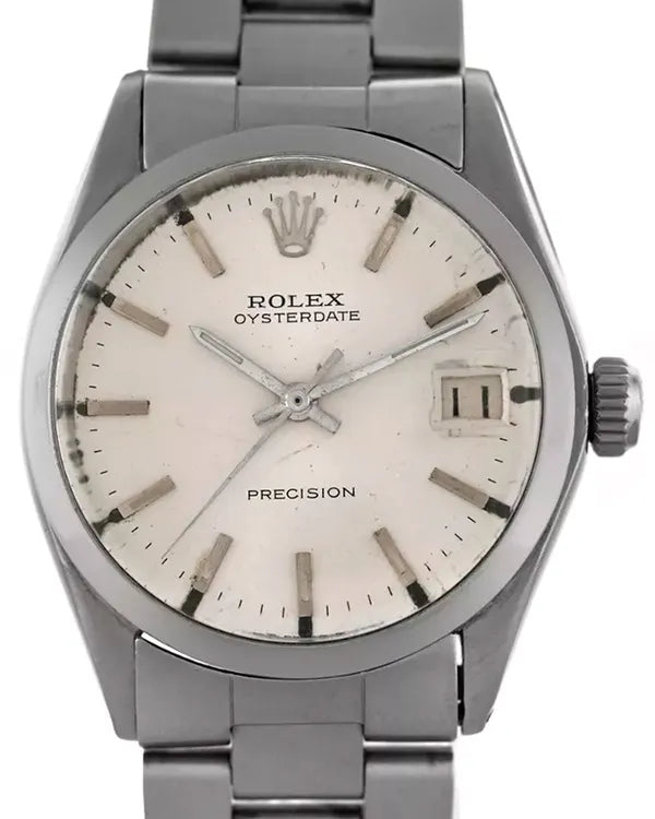 Rolex Oyster Precision 30MM Silver Dial Oyster Bracelet (6466)