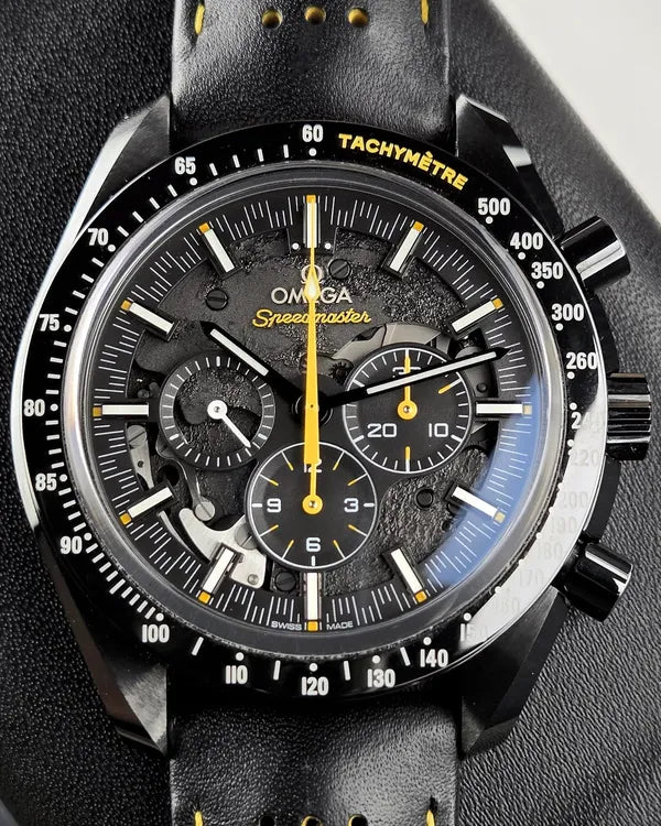 Omega Speedmaster Dark Side of the Moon "Apollo 8" 44.25MM Black Dial Leather Strap (311.92.44.30.01.001)