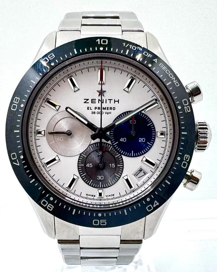 2022 Zenith Chronomaster 41MM Silver Dial Steel Bracelet (03.3100.3600/69.M3100)