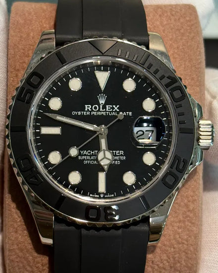 2022 Rolex Yacht-Master 42MM Black Dial Rubber Strap (226659)