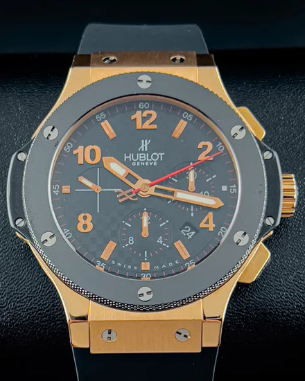 Hublot Big Bang 44MM Carbon Fiber Dial Aftermarket Rubber Strap (301.PB.131.RX)