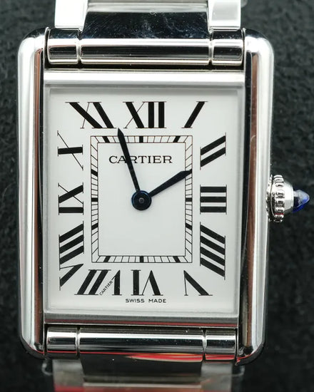 2025 Cartier Tank Must de Cartier 33.7MM Quartz Silver Dial Steel Bracelet (WSTA0052)