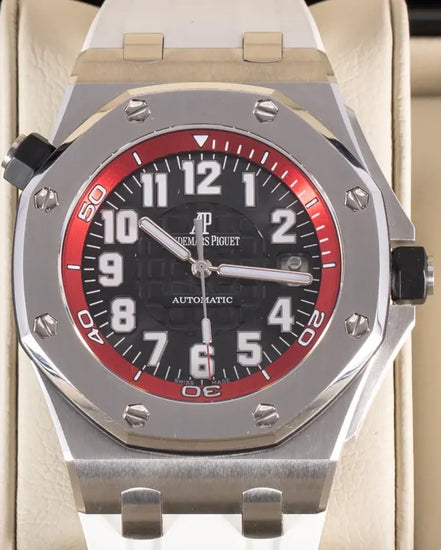 2008 Audemars Piguet Royal Oak Offshore "Scuba Boutique Red" L.E. 42MM Black Dial Rubber Strap (15701ST.OO.D002CA.03)