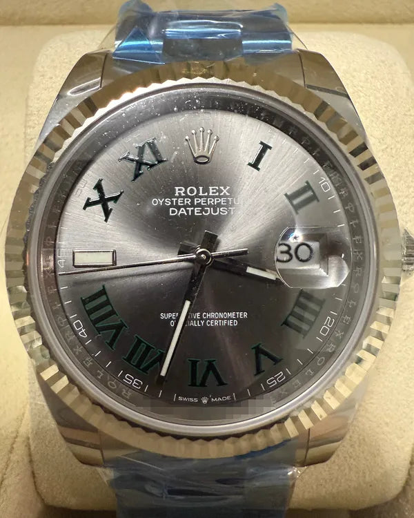 Rolex Datejust "Wimbledon" 41MM Slate Dial Oyster Bracelet (126334)