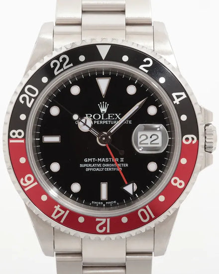 Rolex GMT-Master II "Coke" 40MM Black Dial Oyster Bracelet (16710)