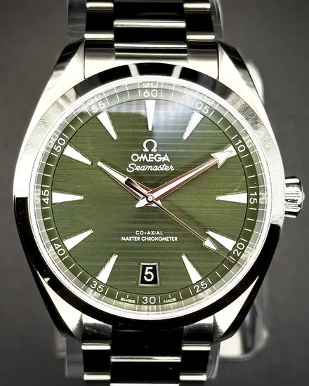 2022 Omega Seamaster Aqua Terra 150M 41MM Green Dial Steel Bracelet (220.10.41.21.10.001)