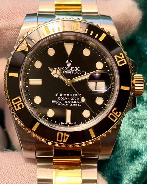 Rolex Submariner Date 40MM Black Dial Two-Tone Oyster Bracelet (116613LN)