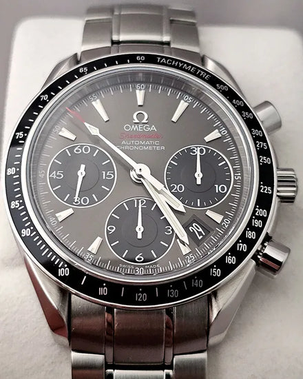 Omega Speedmaster Date 40MM Grey Dial Steel Bracelet (323.30.40.40.06.001)