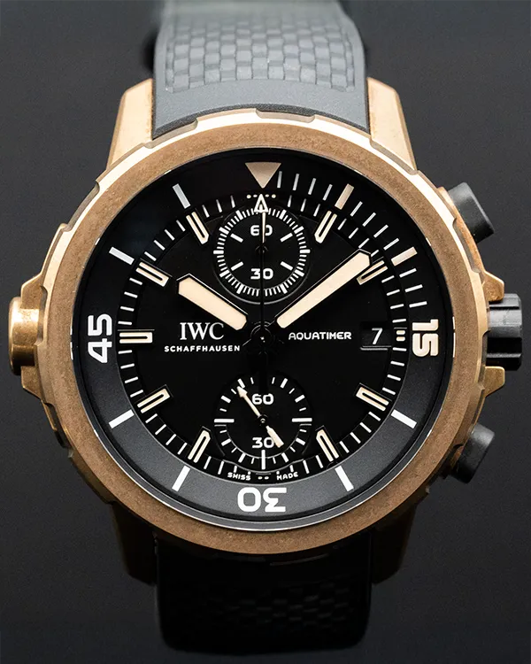 IWC Schaffhausen Aquatimer "Expedition Charles Darwin" S. E. 44MM Black Dial Rubber Strap (IW379503)
