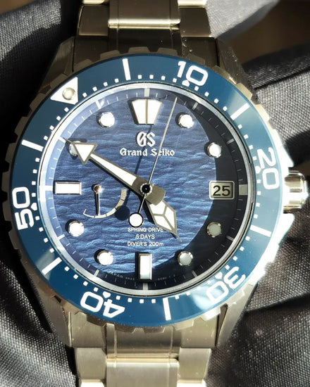 2024 Grand Seiko Evolution 9 Collection 43.8MM Blue "Ushio" Dial Titanium Bracelet (SLGA023)
