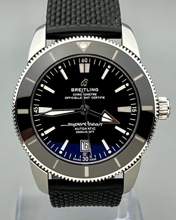 No Reserve - 2020 Breitling Superocean Heritage B20 46MM Black Dial Rubber Strap (AB2020121B1S1)