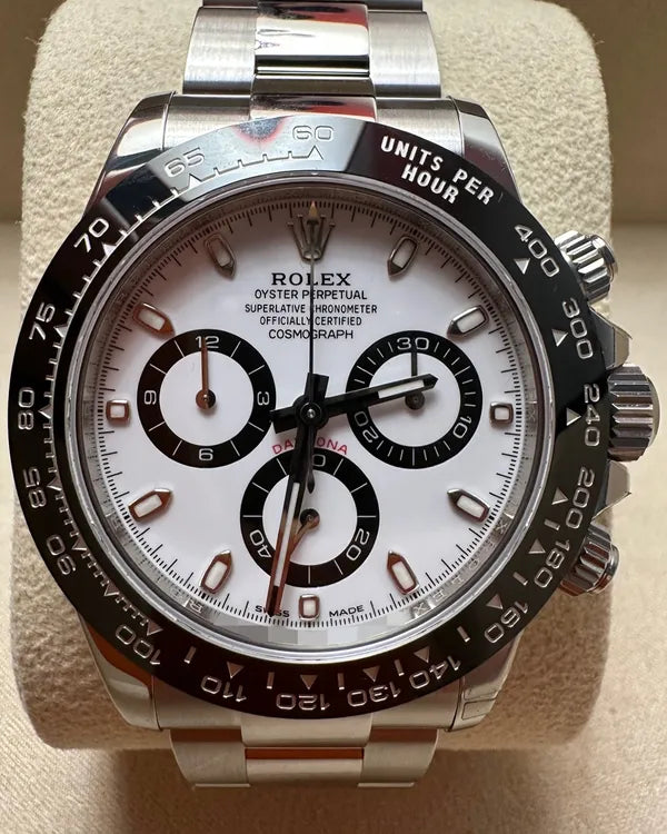 2020 Rolex Cosmograph Daytona "Panda" 40MM White Dial Oyster Bracelet (116500LN)